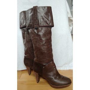 Rockport - Knee high Leather brown boots Size 10